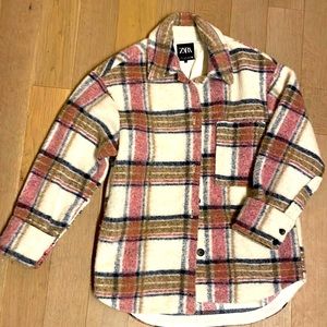 Zara Plaid Shacket